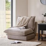 Harlow Single Sofa Bed - Soft Beige