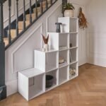 Cara 10 Cube Storage Unit - Chalk White Bookcase - Image 4