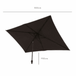 Cube 10 Seater Rattan Garden Dining Set with Grey Parasol - Grey Weave Polywood Top - Image 10
