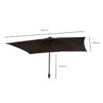 Cube 10 Seater Rattan Outdoor Dining Set with Grey LED Premium Parasol - Grey Weave Polywood Top - Image 10