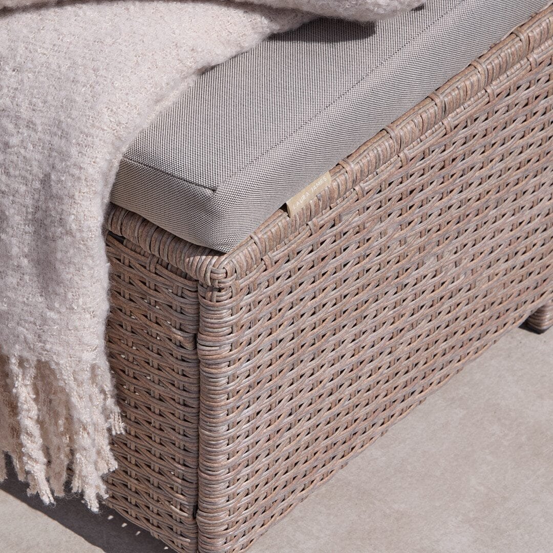 Cube 10 Seater Rattan Outdoor Dining Set -  Natural Brown Weave - Image 12