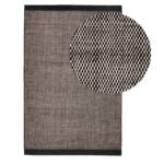 Atcham Black Pebble Wool with Cotton Rug - 160 x 230cm