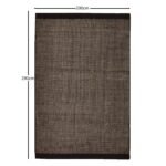 Atcham Black Pebble Wool with Cotton Rug - 200 x 290cm - Image 7