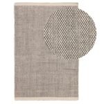Outlet - Atcham Black/Natural Pebble Wool with Cotton Rug - 200 x 290cm