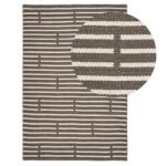 Rushall Wool and Cotton Rug - Gunmetal Grey - 160 x 230cm