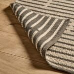 Rushall Wool and Cotton Rug - Gunmetal Grey - 160 x 230cm - Image 2