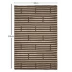 Rushall Wool and Cotton Rug - Gunmetal Grey - 160 x 230cm - Image 6