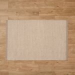 Cotham Clay & Natural Striped Wool with Cotton Rug - 160 x 230cm - Image 4