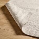 Cotham Clay & Natural Striped Wool with Cotton Rug - 160 x 230cm - Image 2