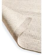 Cotham Clay & Natural Striped Wool with Cotton Rug - 160 x 230cm - Image 3