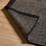 Atcham Black Pebble Wool with Cotton Rug - 160 x 230cm - Image 3