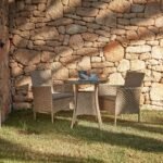 Outlet - Kemble/Marston Outdoor Stackable Chair - Natural Brown - Set of 2 - Image 2