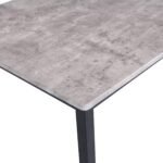 Outlet - Milo Concrete Effect dining table - 6 seater - with black legs - Image 2