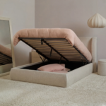 Hannah King Ottoman Bed - Mink Taupe - Image 2