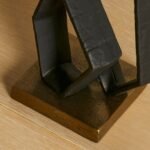 Outlet - Harbridge Metal Abstract Ornament Black - 22cm - Image 4