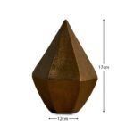 Outlet - Overton 16.5cm Metal Ornament - Gold - Image 6