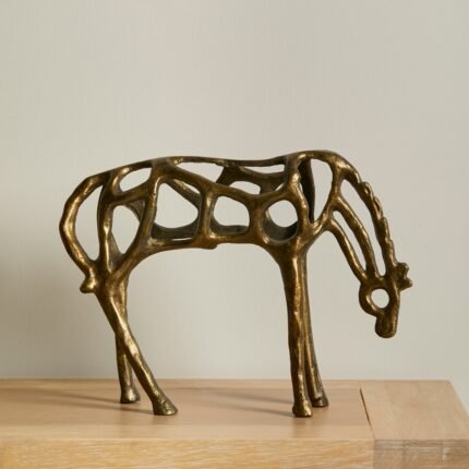 Newbury 25cm Metal Horse Ornament - Gold
