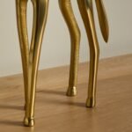 Outlet - Nakuru Standing Metal Giraffe Ornament - Gold - Image 7