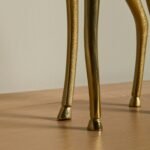 Nakuru Resting Metal Giraffe Ornament - Gold - Image 6