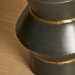 Sopley 25cm Metal Vase - Black - Image 3