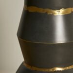 Sopley 25cm Metal Vase - Black - Image 4