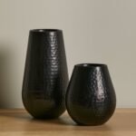 Outlet - Hale 20cm Metal Candle Holder - Black Bronze - Image 3