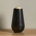 Outlet - Hale 20cm Metal Candle Holder - Black Bronze - Image 7