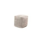 Atcham Wool & Cotton Ottoman Stool - Black/Natural - Image 6