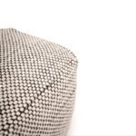 Atcham Wool & Cotton Ottoman Stool - Black/Natural - Image 8