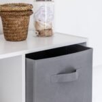 Cara 6 Cube Chalk White Bookcase Wooden Display Unit Shelving Storage Bookshelf Shelves - No Basket - Image 3