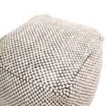 Atcham Wool & Cotton Ottoman Stool - Black/Natural - Image 10