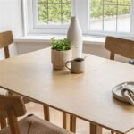 Charlie Oak Dining Table Set  - Extendable - 4 Seater - Faye Woven Oak Dining Chairs - Image 10