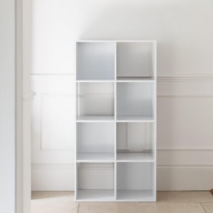 Cara 8 Cube Storage Unit in Chalk White