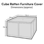 Cube 8 Furniture Cover - 113x113x72cm
