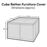 Outlet - Garden Furniture Cover For 8 Seater Cube Dining Set