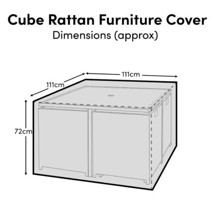 Outlet - Garden Furniture Cover For 8 Seater Cube Dining Set