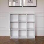9 Cube Storage Unit - Chalk White Bookcase - Image 2