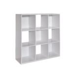 9 Cube Storage Unit - Chalk White Bookcase