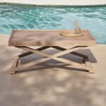 Outlet - Akira Acacia Wood Coffee Table - Whitewash