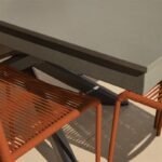 Amelia 6 Seater Dove Grey Concrete Garden Dining Set with Ryder Burnt Orange Chairs - Image 10