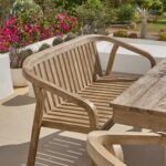 Shiro Wooden Garden Bench - Image 4