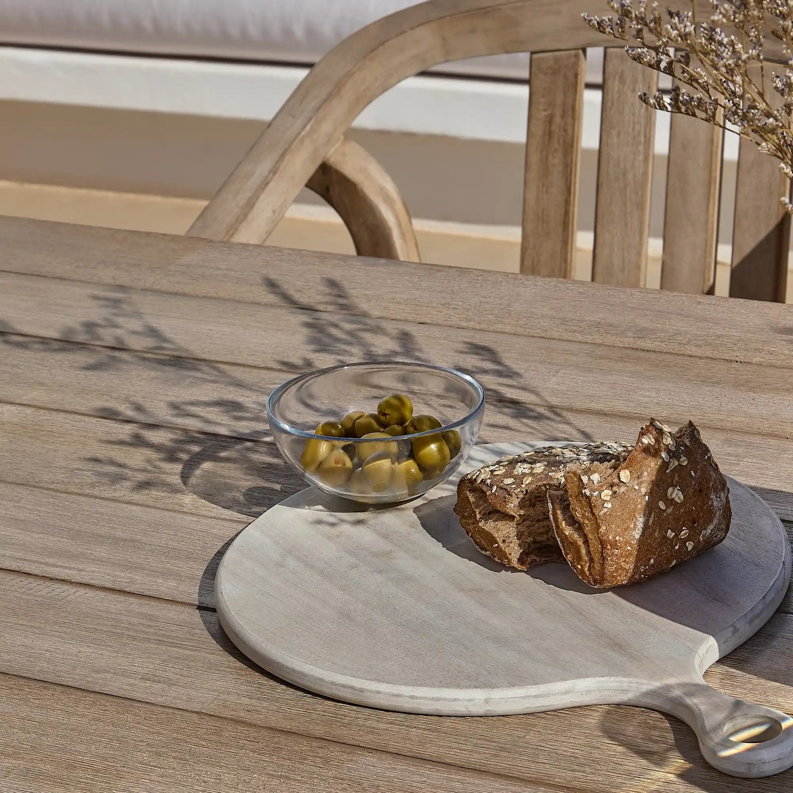 Amelia 6 Seater Wooden Garden Dining Set with 2 Shiro Chairs & 2 Benches - Image 25