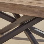 Amelia 6 Seater Wooden Garden Dining Set with 4 Shiro Cushioned Chairs & Charlotte Bench - Image 8