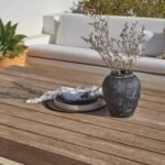Amelia 6 Seater Wooden Garden Dining Set with 4 Shiro Cushioned Chairs & Charlotte Bench - Image 11