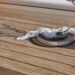 Amelia 6 Seater Wooden Garden Dining Set with 2 Shiro Chairs & 2 Benches with Cushions - Image 10