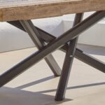Amelia 6 Seater Wooden Garden Dining Set with 4 Shiro Cushioned Chairs & Charlotte Bench - Image 7
