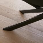 Amelia Black Extending Dining Table Set - 6 Seater - Chloe Soft Beige Dining Chairs - Black Oak Legs - Image 6