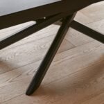 Amelia Black Dining Table Set - 6 Seater - Freya Fern Green Dining Chairs - Black Legs - Image 5