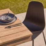 Amelia 6 Seater Wooden Garden Dining Set with Wren Black Chairs - Image 4