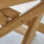 Amelia Pale Oak Dining Table Set - 6 Seater - Mabel Pale Oak Spindle Back Chairs - Image 4